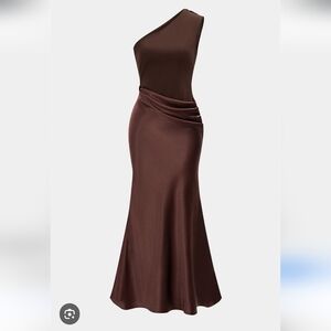 New Micas Asymmetrical Sleeveless Maxi Dress, size S